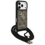 Coque Guess Crossbody Cord 4G Big Logo avec cordon pour iPhone 17 Pro - Brown – Image 6