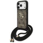 Coque Guess Crossbody Cord 4G Big Logo avec cordon pour iPhone 17 Pro - Brown – Image 2