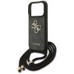 Coque Guess Crossbody Cord 4G Big Logo avec cordon pour iPhone 17 Pro - Black – Image 3