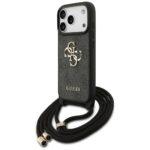 Coque Guess Crossbody Cord 4G Big Logo avec cordon pour iPhone 17 Pro - Black – Image 2