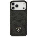 Coque Guess Hardcase 4G Double Card Triangle avec porte cartes pour iPhone 17 Pro Max - Black – Image 2