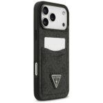 Coque Guess Hardcase 4G Double Card Triangle avec porte cartes pour iPhone 17 Pro Max - Black – Image 3