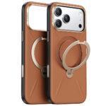 Coque en cuir Torras QPRO Leather Series pour iPhone 17 Pro Max - Brown