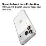 Protection d'objectif Torras Lensguard Camera Protector pour iPhone 17 Pro - Black – Image 3