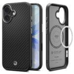 Coque Spigen Enzo Aramid T MagSafe pour iPhone 17 - Black / Silver