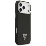 Coque Guess Grained Triangle Logo MagSafe pour iPhone 17 Pro - Black – Image 3