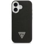 Coque Guess Grained Triangle Logo MagSafe pour iPhone 17 - Black – Image 3