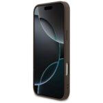 Coque Guess Hardcase 4G Strap Triangle Logo MagSafe avec dragonne de perles pour iPhone 17 Pro Max - Brown – Image 2