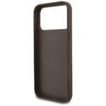 Coque Guess Hardcase 4G Strap Triangle Logo MagSafe avec dragonne de perles pour iPhone 17 Pro Max - Brown – Image 4