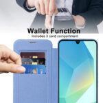 Étui portefeuille Techsuit SmartMag Book Case pour Samsung Galaxy A17 5G / A17 4G - Light Blue – Image 2