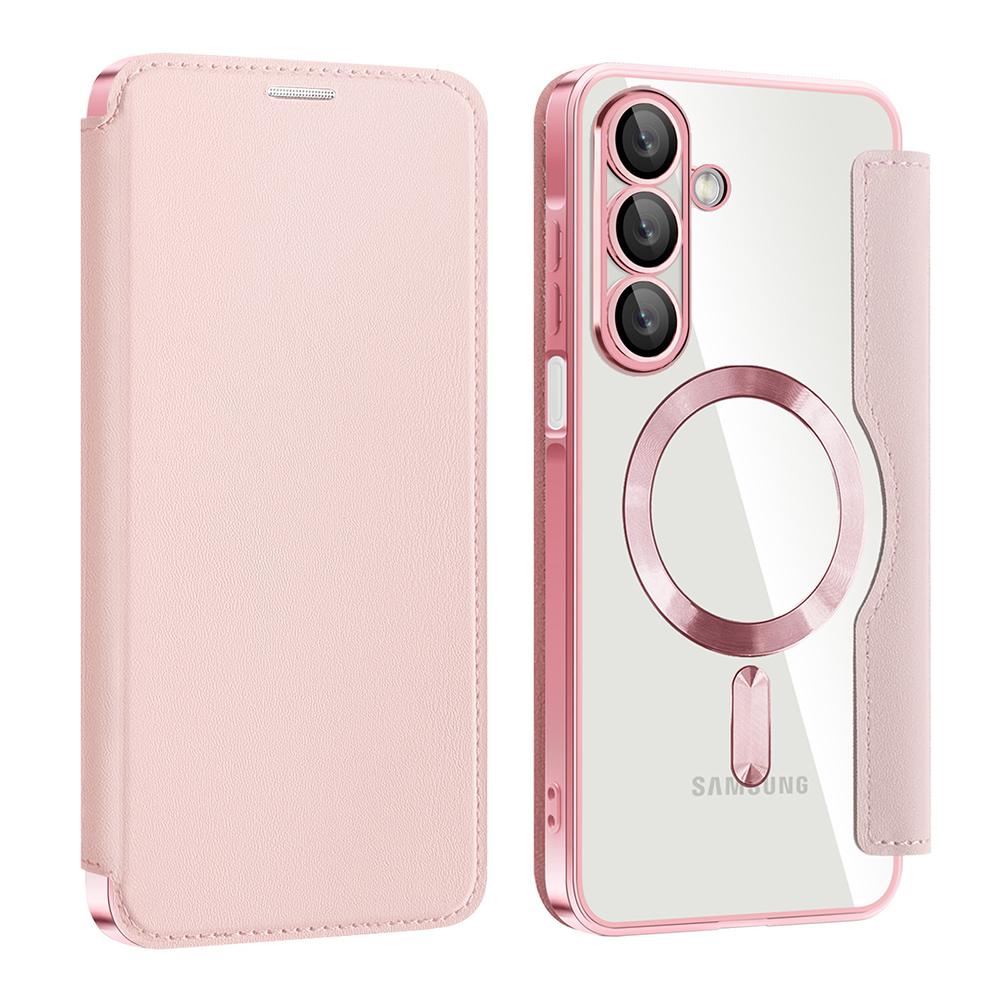2600293 Étui portefeuille Techsuit SmartMag Book Case pour Samsung Galaxy A17 5G / A17 4G - Pink – Image 1