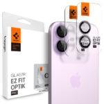 Lot de 2 protections d'objectif Spigen Optik.tR EZ Fit Pro Camera Glass pour iPhone 17 / iPhone 16 Plus / iPhone 16 - Purple