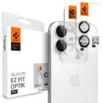 Lot de 2 protections d'objectif Spigen Optik.tR EZ Fit Pro Camera Glass pour iPhone 17 / iPhone 16 Plus / iPhone 16 - Silver