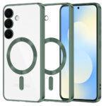 Coque Techsuit Luxury Crystal MagSafe pour Samsung Galaxy S25 FE - Deep Green