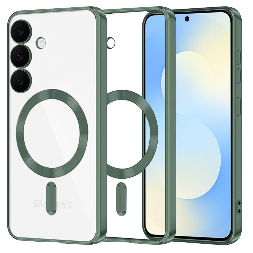 2641543 Coque Techsuit Luxury Crystal MagSafe pour Samsung Galaxy S25 FE - Deep Green – Image 1