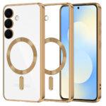 Coque Techsuit Luxury Crystal MagSafe pour Samsung Galaxy S25 FE - Gold