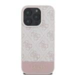 Coque Guess Hardcase 4G Bottom Stripe pour iPhone 16 Pro - Pink – Image 3