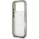 Coque Guess IML Metal Glitter Flowers Triangle MagSafe pour iPhone 17 Pro Max - Black – Image 4