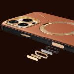 Coque en cuir Torras QPRO Leather Series pour iPhone 17 Pro Max - Orange – Image 2