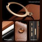 Coque en cuir Torras QPRO Leather Series pour iPhone 17 Pro - Orange – Image 3