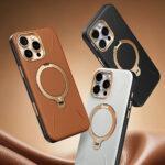 Coque en cuir Torras QPRO Leather Series pour iPhone 17 Pro - Orange – Image 4