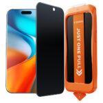 Protection d'écran Torras GlassGo Install Master Privacy pour iPhone Air - Black