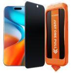 Protection d'écran Torras GlassGo Install Master Privacy pour iPhone 17 Pro Max - Black