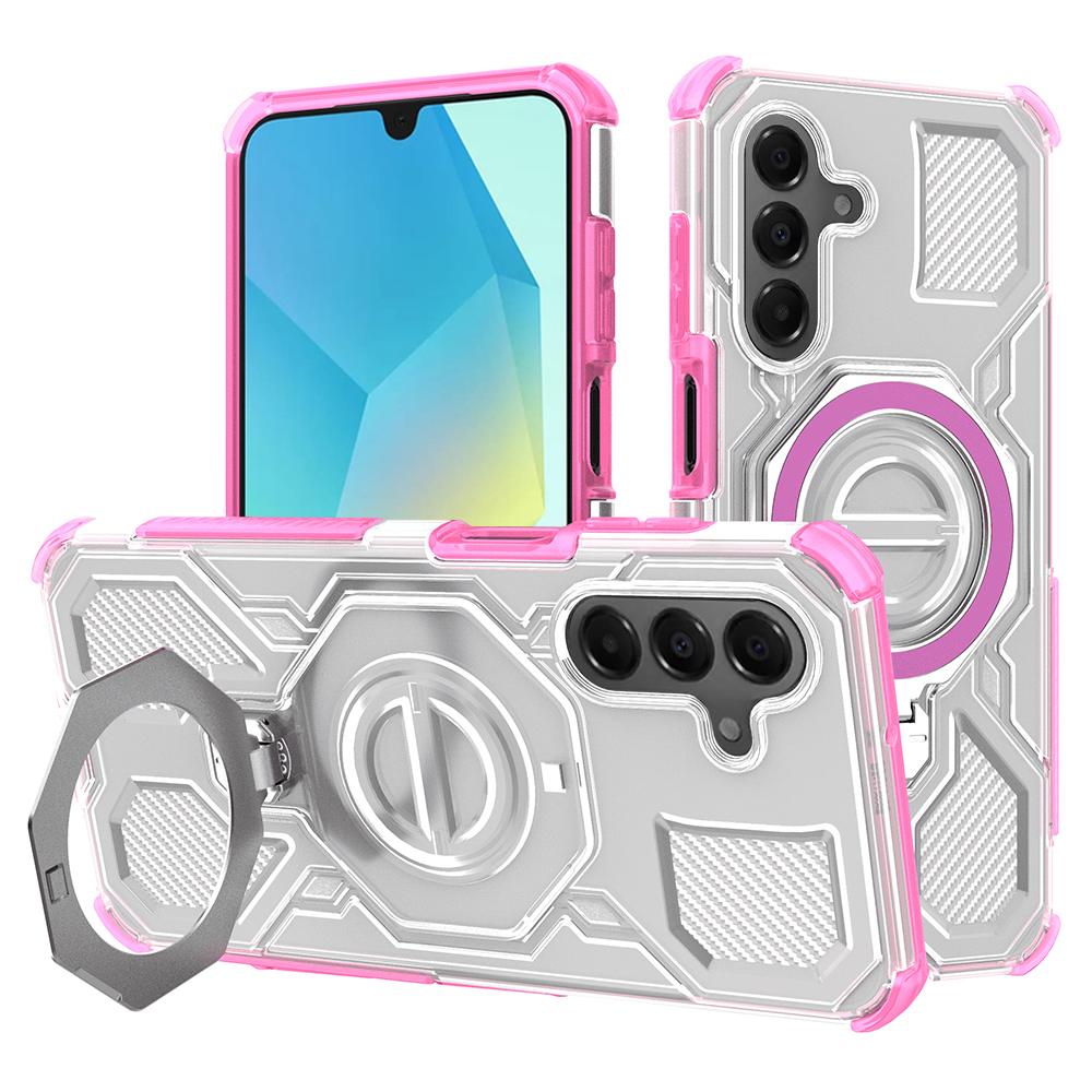 2676103 Coque Techsuit Carbon Shield PRO pour Samsung Galaxy A16 4G / A16 5G - Pink Transparent – Image 1