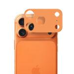 Protection d'objectif Techsuit Full Camera Glass pour iPhone 17 Pro Max - Orange