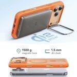 Coque MagSafe ESR Classic Hybrid HaloLock Kickstand pour iPhone 17 Pro - Frosted Orange – Image 4