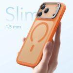 Coque MagSafe ESR Classic Hybrid HaloLock Kickstand pour iPhone 17 Pro - Frosted Orange – Image 5