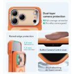 Coque MagSafe ESR Classic Hybrid HaloLock Kickstand pour iPhone 17 Pro - Frosted Orange – Image 6