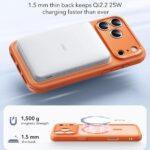 Coque MagSafe ESR Classic Hybrid HaloLock pour iPhone 17 Pro - Frosted Orange – Image 5