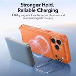 Coque renforcée ESR Cyber Armor Kickstand MagSafe pour iPhone 17 Pro Max - Orange – Image 2