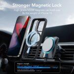 Coque MagSafe ESR Classic Hybrid HaloLock Kickstand pour iPhone 15 Pro - Clear Black – Image 6