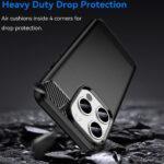 Coque Techsuit Carbon Silicone pour iPhone 15 Pro Max - Black – Image 3