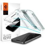 Lot de 2 protections d'écran Spigen Glas.tR EZ-FIT pour iPhone 15 Pro - Clear