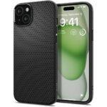 Coque Spigen Liquid Air pour iPhone 15 Plus - Matte Black