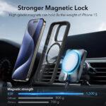 Coque MagSafe ESR Classic Hybrid HaloLock pour iPhone 15 Pro - Clear Black – Image 3