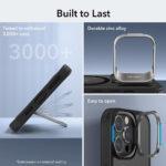 Coque MagSafe ESR Classic Hybrid HaloLock Kickstand pour iPhone 15 Pro Max - Clear Black – Image 5