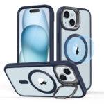 Coque MagSafe ESR Classic Hybrid HaloLock Kickstand pour iPhone 15 Plus - Clear Dark Blue
