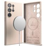 Coque Ringke Silicone Magnetic MagSafe pour Samsung Galaxy S24 Ultra - Pink Sand