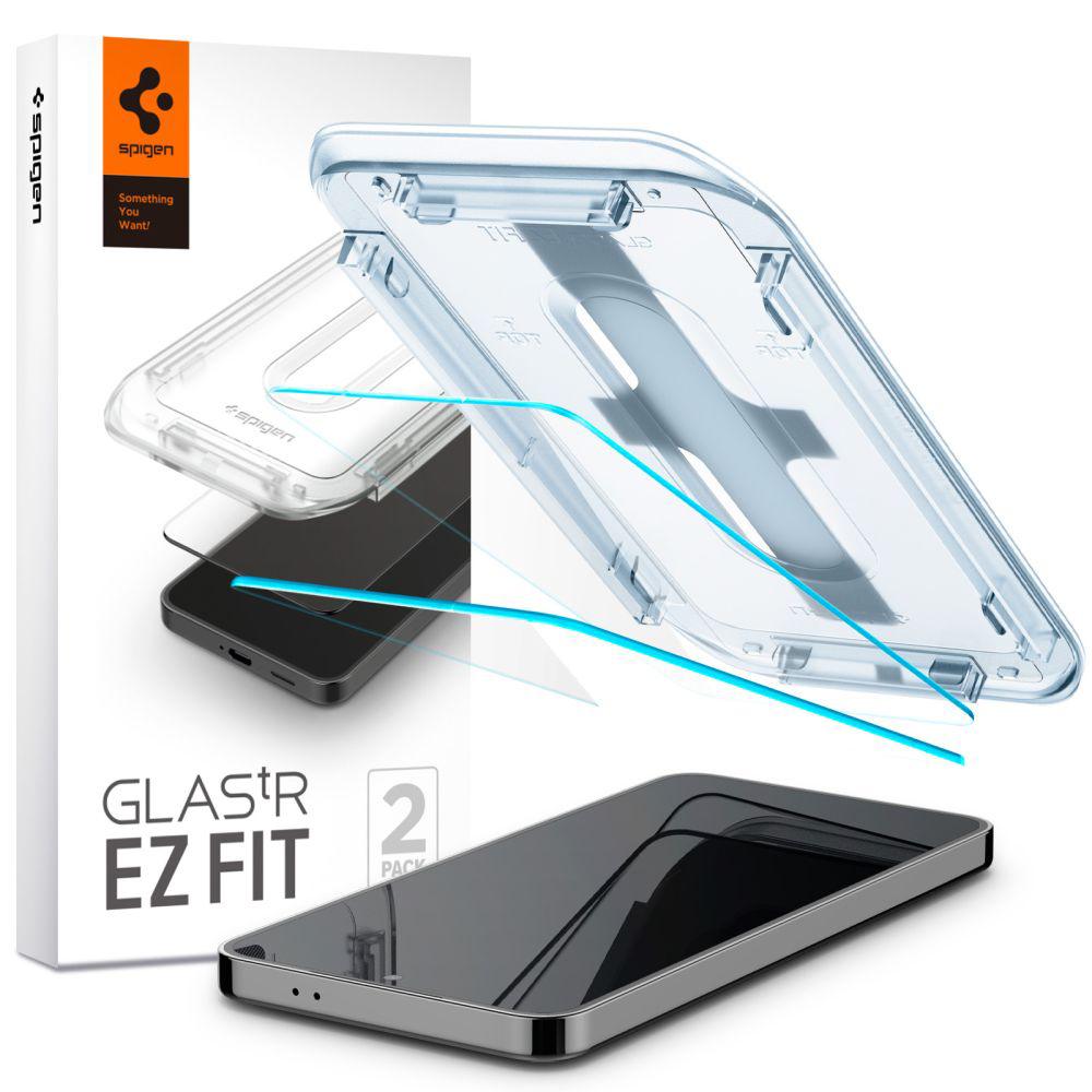 804205 Lot de 2 protections d'écran Spigen Glas.tR EZ-FIT pour Samsung Galaxy S24 Plus / S25 Plus - Clear – Image 1