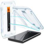 Lot de 2 protections d'écran Spigen Glas.tR EZ-FIT pour Samsung Galaxy S24 Ultra - Clear – Image 5