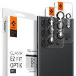 Lot de 2 protections d'objectif Spigen Optik.tR EZ Fit Pro Camera Glass pour Samsung Galaxy S24 Ultra - Black