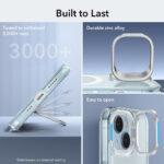 Coque MagSafe ESR Classic Hybrid HaloLock Kickstand pour iPhone 15 Plus - Clear Blue – Image 3