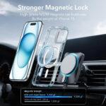 Coque MagSafe ESR Classic Hybrid HaloLock Kickstand pour iPhone 15 Plus - Clear Blue – Image 6