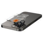 Lot de 2 protections d'objectif Spigen Optik.tR EZ Fit Pro Camera Glass pour iPhone 14 Pro / 14 Pro Max / 15 Pro / 15 Pro Max / 16 Pro / 16 Pro Max / 17 Pro / 17 Pro Max - Black – Image 5