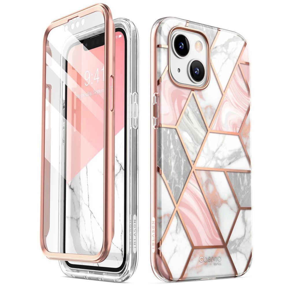 98102 Coque intégrale i-Blason Cosmo pour iPhone 14 Plus - Marble – Image 1