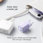 Chargeur secteur Anker Nano 3 (A2147G21) GaN, charge rapide, Type-C, 30 W   - White – Image 6